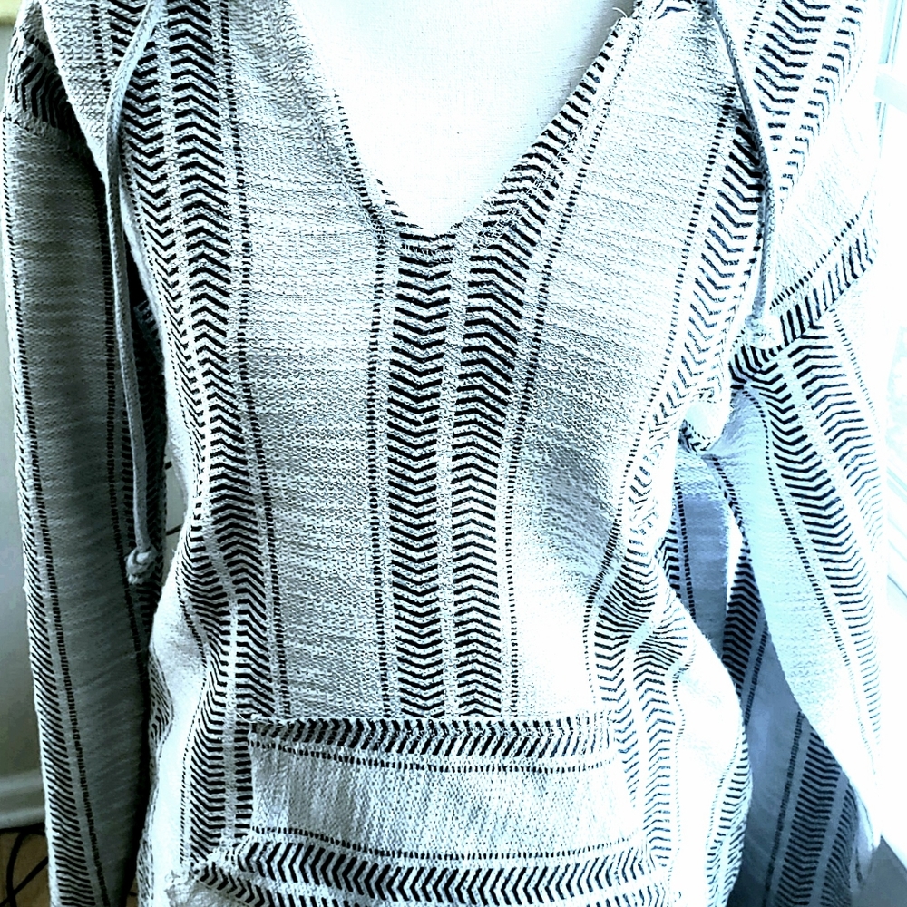 NWOT- Beach by Exist Striped Hoodie